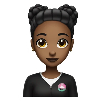 Black powerpuff girl sticker