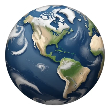 white and grey earth sticker