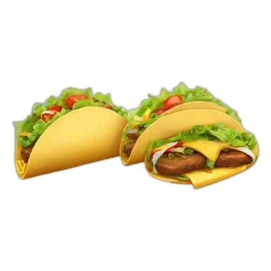 tacos and burgers sticker