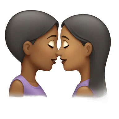 two women kissing sticker
