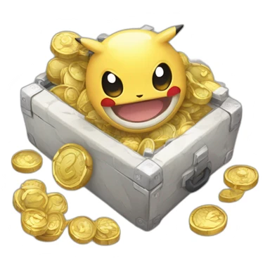 Pokemon Game Case Legendary Epic Random Loot Coins Diamonds PokeDollars sticker