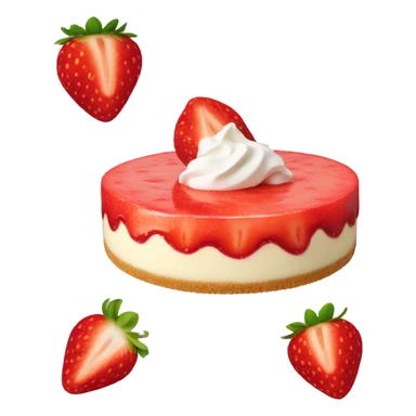Strawberry cheesecake sticker