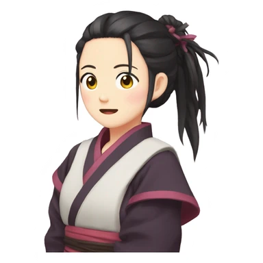 Nezuko kamado llorando sticker