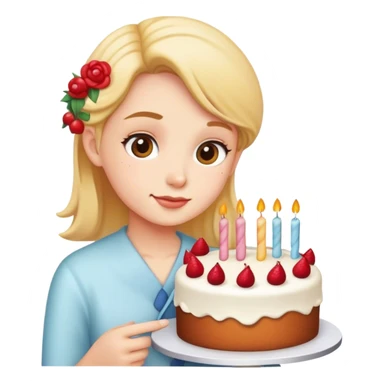 Cooking a cake  sticker