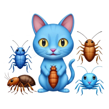 Oggy and the coackroaches cartoon sticker