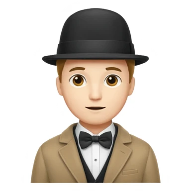 Bow Ties, Coats, and hat, man, modern sticker