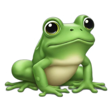 Grenouille petit prince sticker