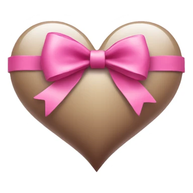 Heart with pink bow sticker