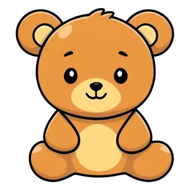 cute teddy bear sticker