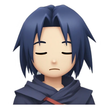Sasuke Uchiha crying sticker