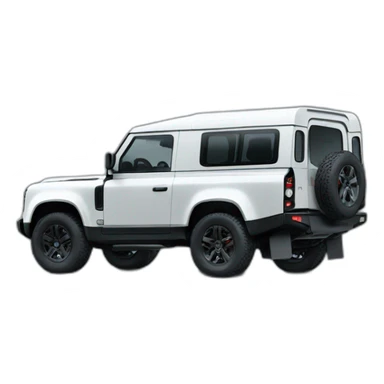 the new landrover defender black sticker