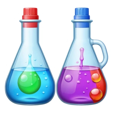 2 Bottles Chemicals for Cleaning sticker