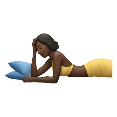 Women laying by ocean  sticker