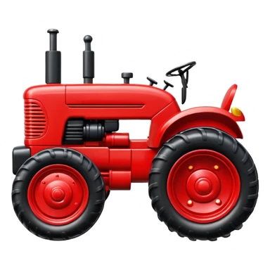 plastic toy  tractor sticker