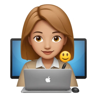 girl seo specialist on pc sticker
