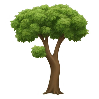 Tree in front of road sign  sticker