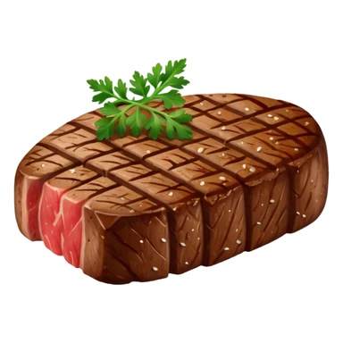 steak with garnish sticker