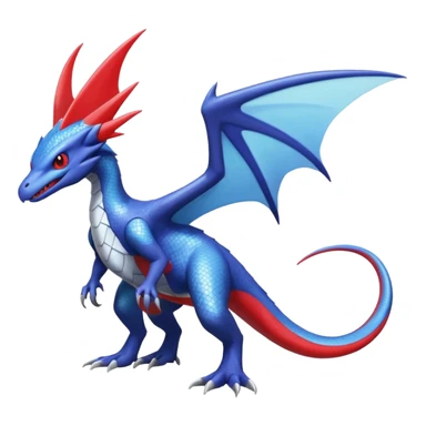 Shiny Noivern-Salandit-Latios-Lugia-Fakémon-hybrid-creature (full body)  sticker