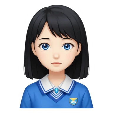 Anime girl named lili chan  with Seifuku sticker