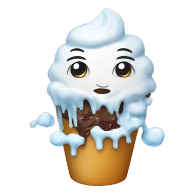 Cyprien qui mange une glace sticker