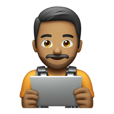 Diesel fitter working on machine  sticker