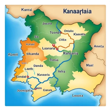 Karnataka map sticker