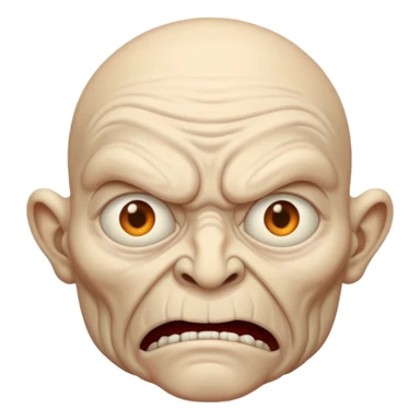 scary face sticker