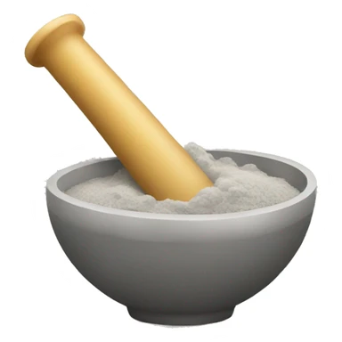 mortar with powder in it sticker