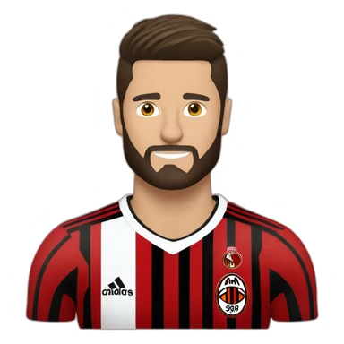 olivier giroud AC milan  sticker