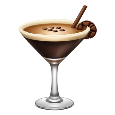 Emoji de una cóctel de esspreso martini sticker