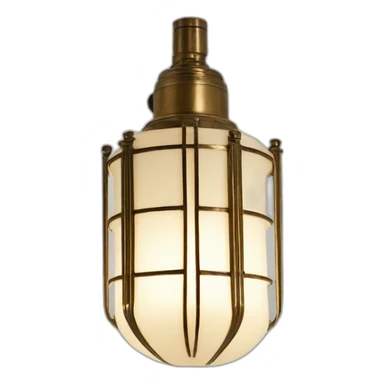 Lampe art deco sticker