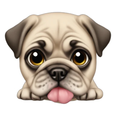 Pug baby sticker