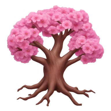 Pink Moon Tree sticker