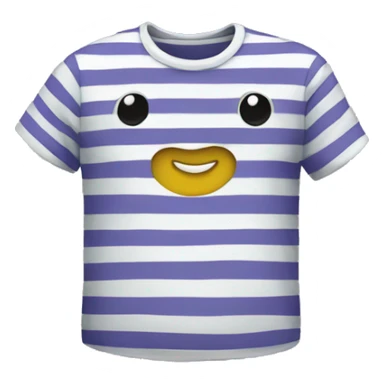 striped tshirt sticker