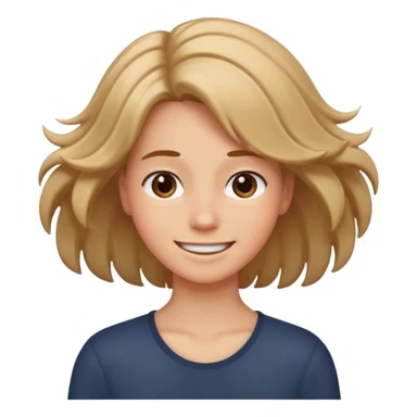 Hair shaking  sticker