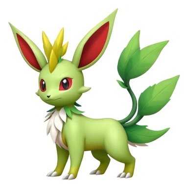 Shiny Flygon-Leafeon-Shaymin-hybrid, full body sticker