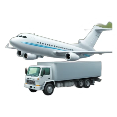 Avion sur camion sticker