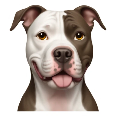 Pitbull named Xena brown sticker