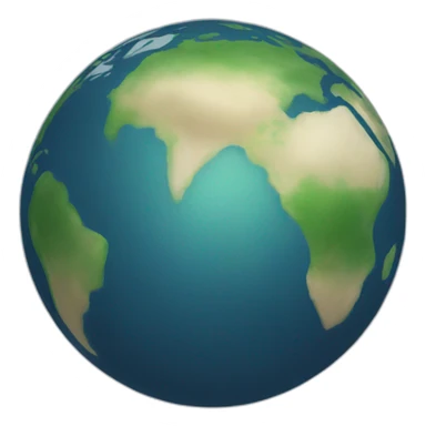earth with mappin sticker