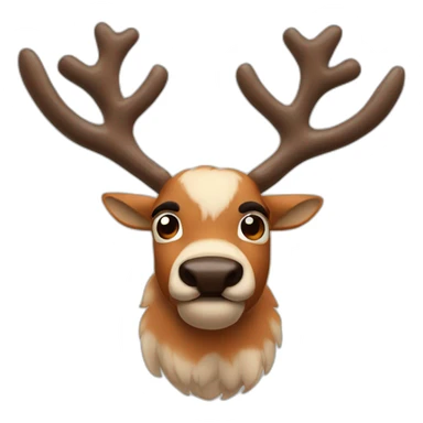 buff rudolph the red nose reindeer sticker