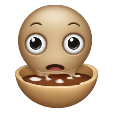 Un caca qui mange du caca sticker