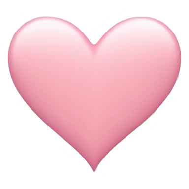 Soft pink heart  sticker