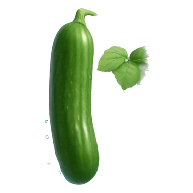 cucumber diving into water sticker