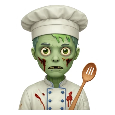  zombi man chef sticker