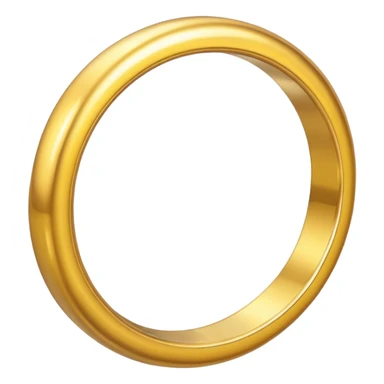 Anneau doré simple sticker