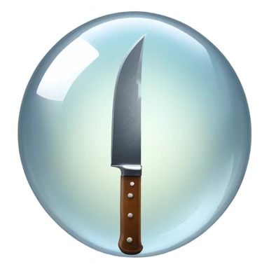 Knife inside a dream bubble sticker