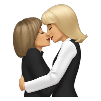 Emanuelle Macron Kiss Brigitte Macron sticker