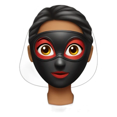 girl-ladybug-in-mask sticker
