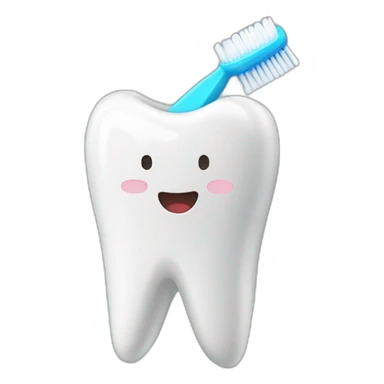 Child tooth brush sticker