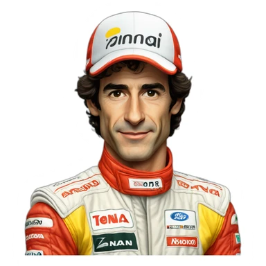ayrton senna sticker